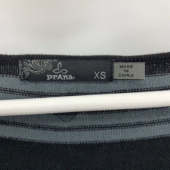 Prana Size XS Sydney Sweater Dress Long Sleeve Striped Tie Waist Lightweight - Picture 4 of 15